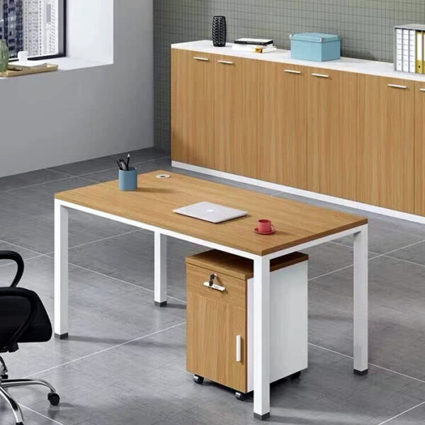 Bàn Làm Việc Chân Sắt Đơn-BNV06