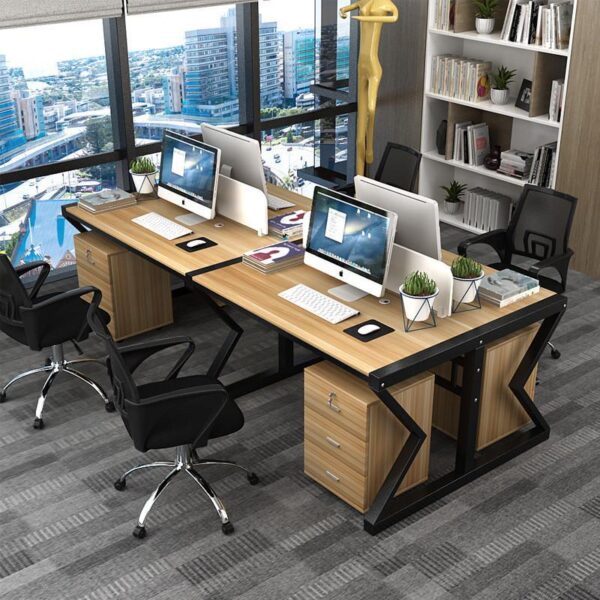 Cụm Nhóm 4 SmartDesk Chân Sắt-CBNV28