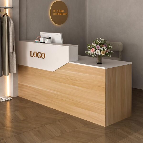 Quầy Lễ Tân MDF Fine Nhỏ-QLT17