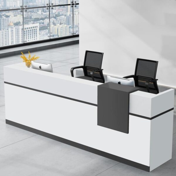 Quầy Lễ Tân MDF SteelBase-QLT05