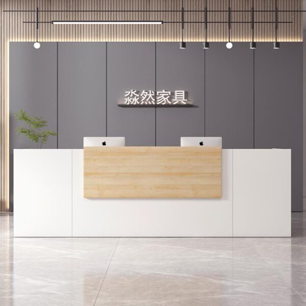 Quầy Lễ Tân Melamine Shield-QLT03