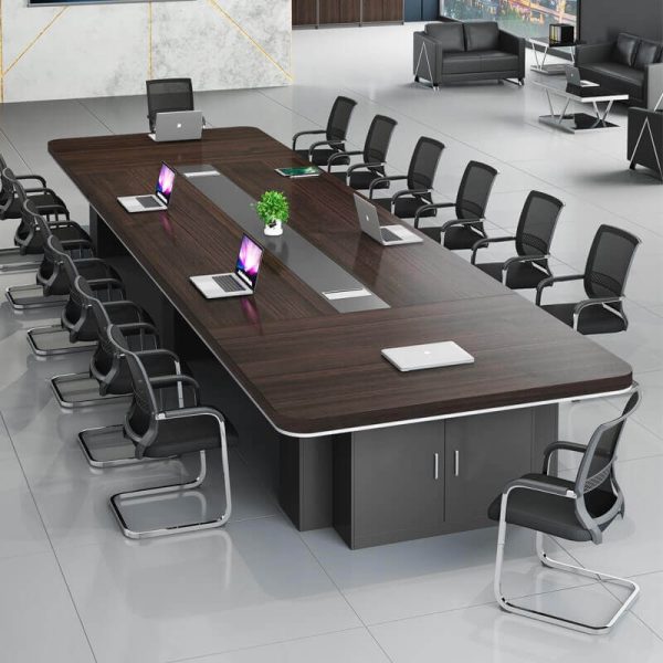 Bàn Họp Chân Gỗ Hiện Đại 4m2 BHVP55